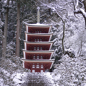 室生寺 冬季